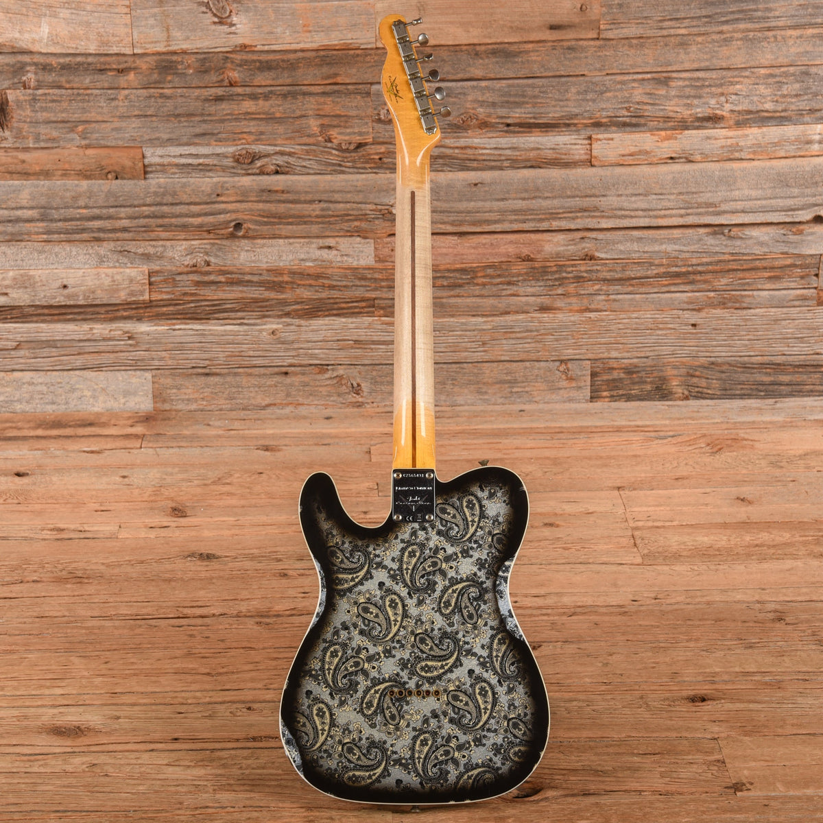 Fender Custom Shop Limited Edition Dual P-90 Telecaster Relic Black Paisley 2023 - View 5 | MusicMarket