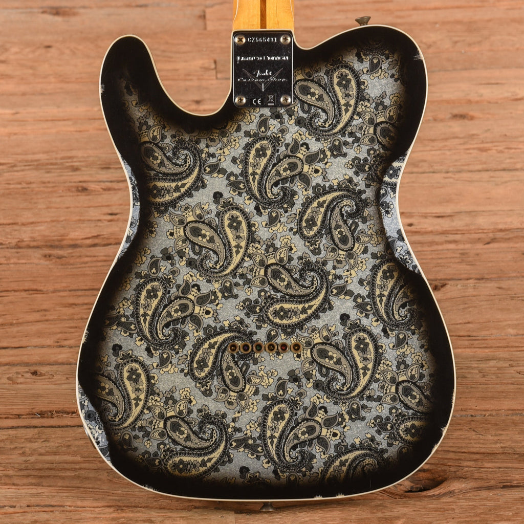 Fender Custom Shop Limited Edition Dual P-90 Telecaster Relic Black Paisley 2023 - View 3 | MusicMarket
