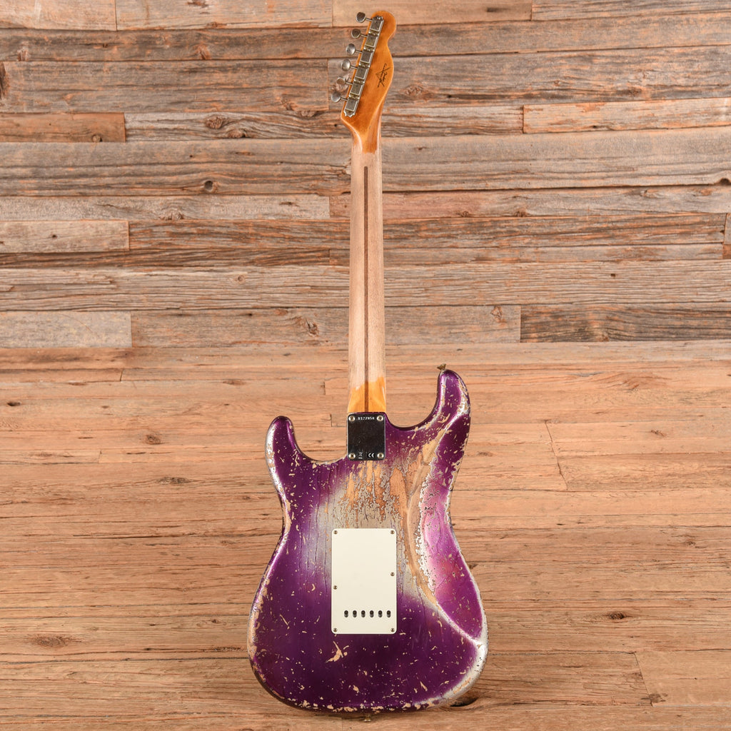 Fender Custom Shop Limited-Edition Nashville Ash-V 1957 Stratocaster HSS Super Heavy Relic Metallic Purple 2023 -