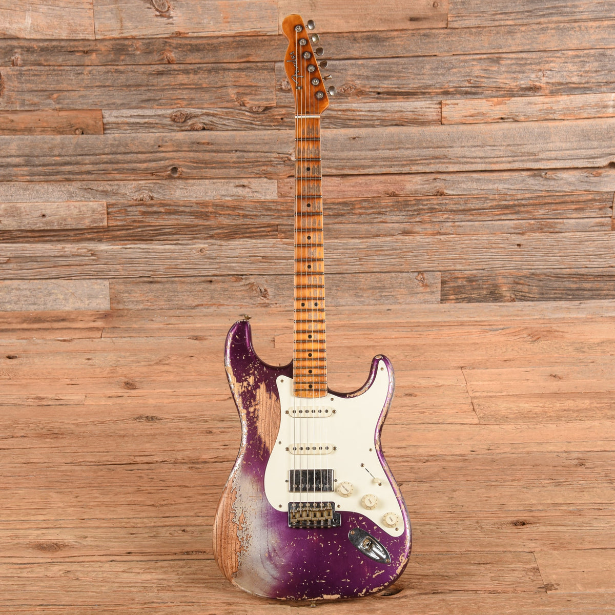 Fender Custom Shop Limited-Edition Nashville Ash-V 1957 Stratocaster HSS Super Heavy Relic Metallic Purple 2023 -