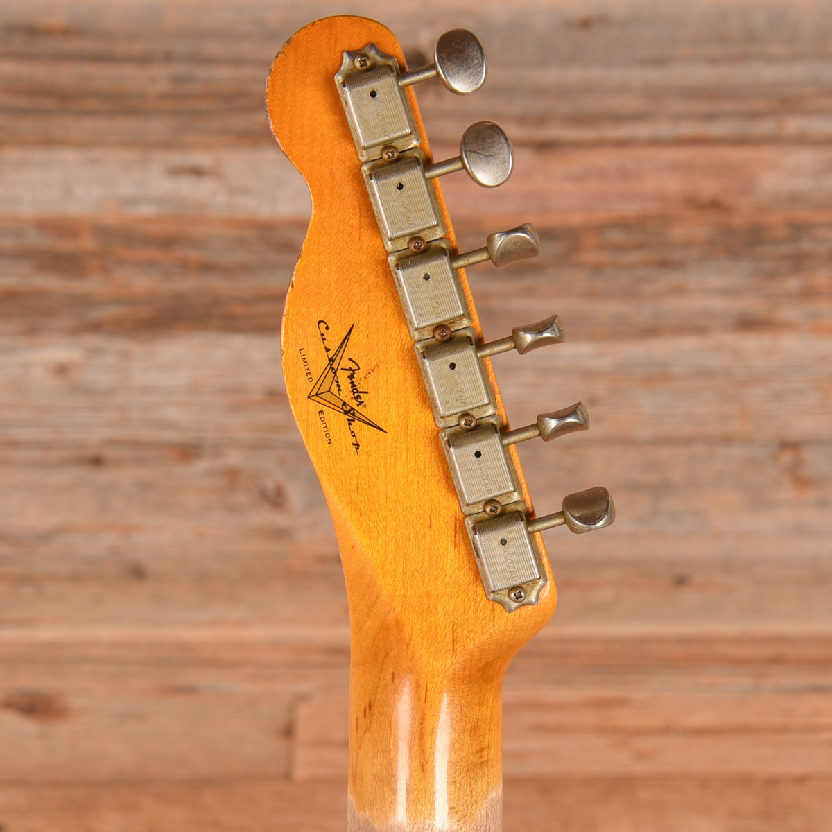 Fender Custom Shop LTD CuNiFe Blackguard Telecaster Heavy Relic Butterscotch Blonde - View 7 | MusicMarket