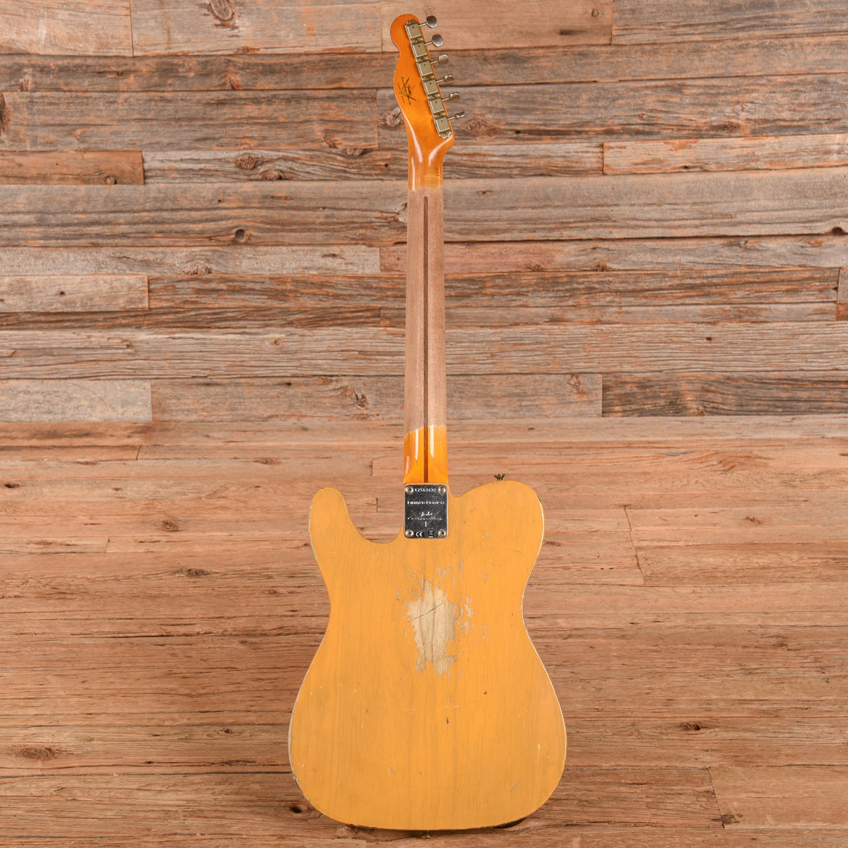 Fender Custom Shop LTD CuNiFe Blackguard Telecaster Heavy Relic Butterscotch Blonde - View 5 | MusicMarket