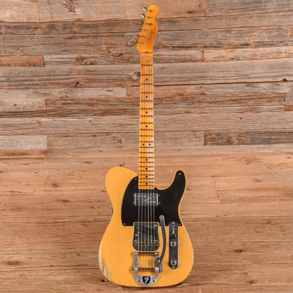 Fender Custom Shop LTD CuNiFe Blackguard Telecaster Heavy Relic Butterscotch Blonde - View 4 | MusicMarket