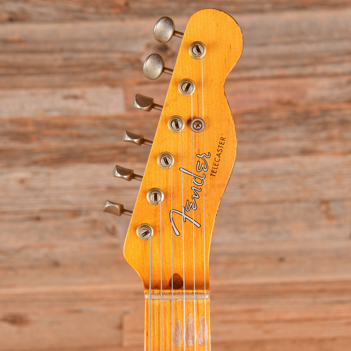 Fender Custom Shop LTD CuNiFe Blackguard Telecaster Heavy Relic Butterscotch Blonde - View 6 | MusicMarket