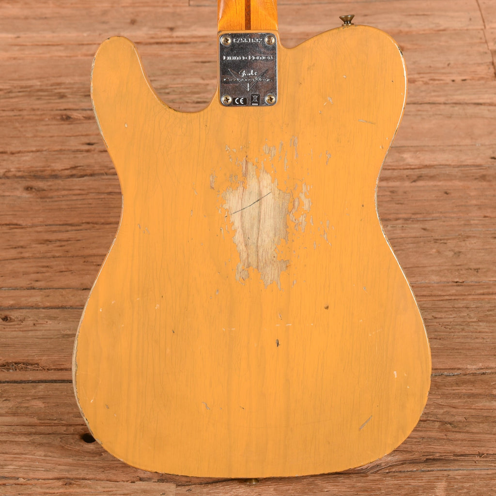 Fender Custom Shop LTD CuNiFe Blackguard Telecaster Heavy Relic Butterscotch Blonde - View 3 | MusicMarket