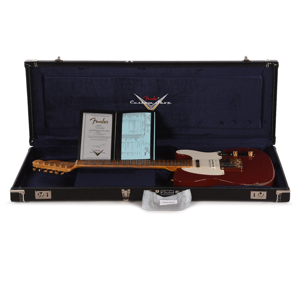 Fender Custom Shop LTD Hotshot Telecaster Relic Aged Cimmaron Red - View 8 | MusicMarket