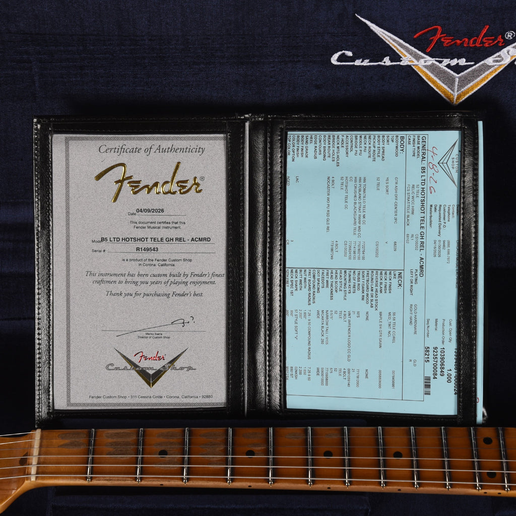 Fender Custom Shop LTD Hotshot Telecaster Relic Aged Cimmaron Red - View 9 | MusicMarket