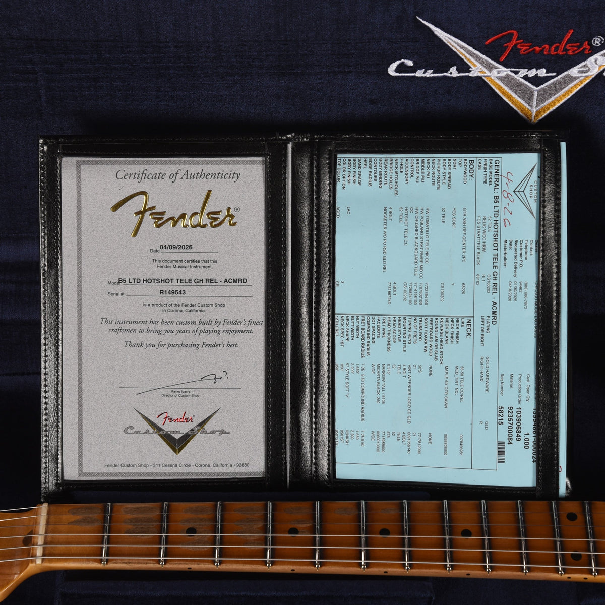 Fender Custom Shop LTD Hotshot Telecaster Relic Aged Cimmaron Red - View 9 | MusicMarket