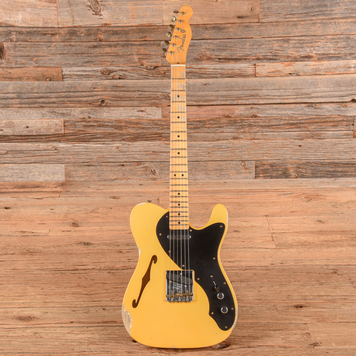 Fender Custom Shop LTD Nocaster Thinline Relic Butterscotch Blonde 2024 - View 4 | MusicMarket