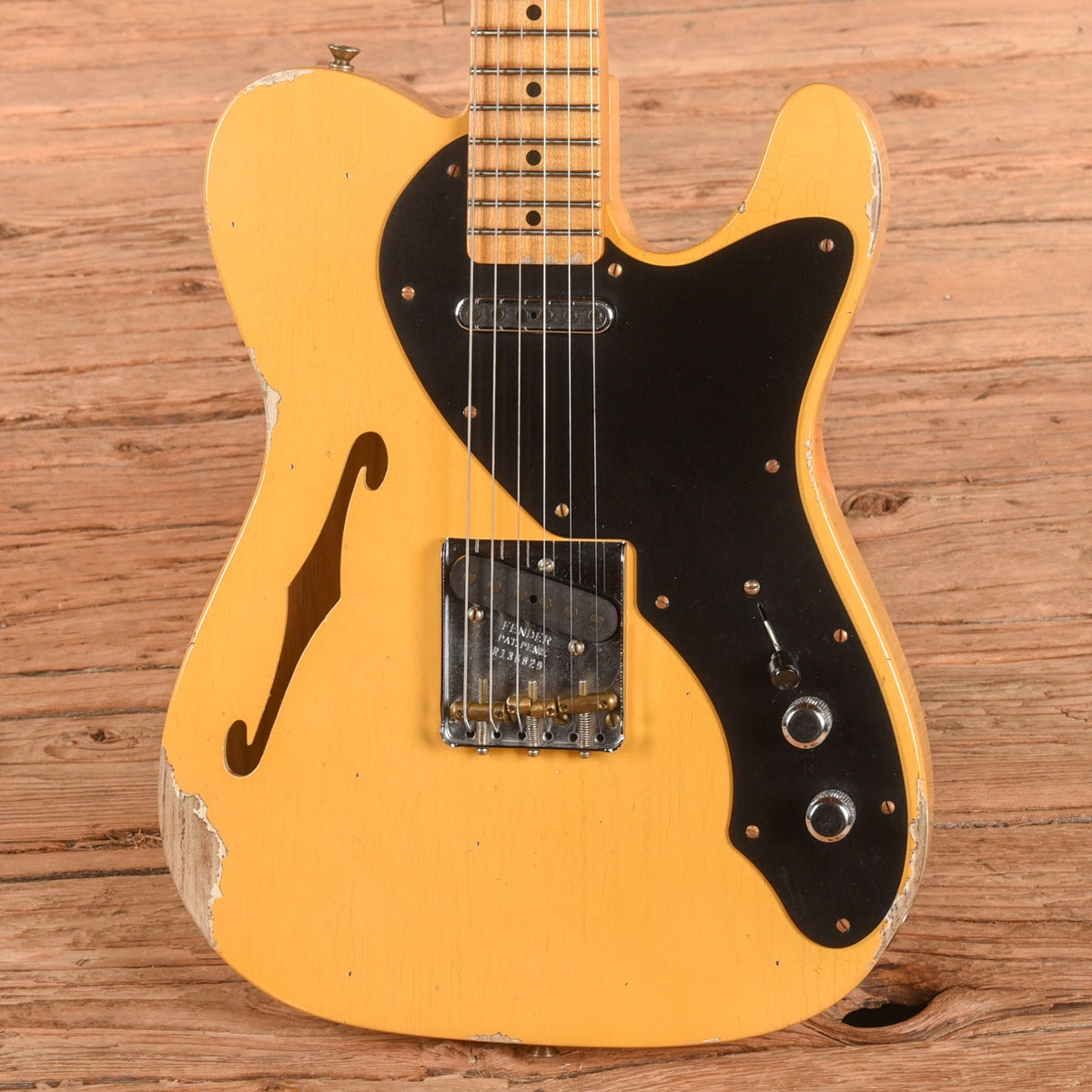 Fender Custom Shop LTD Nocaster Thinline Relic Butterscotch Blonde 2024 - View 2 | MusicMarket