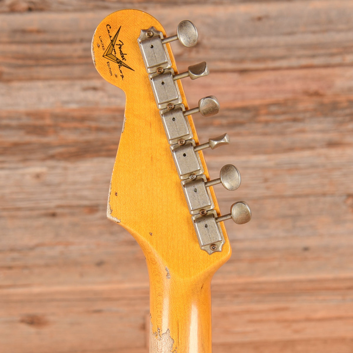 Fender Custom Shop Pink Lightning FR HSH Lipstick Pink Metallic Over Olympic White - View 7 | MusicMarket