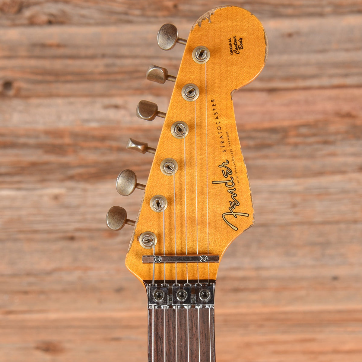 Fender Custom Shop Pink Lightning FR HSH Lipstick Pink Metallic Over Olympic White - View 6 | MusicMarket