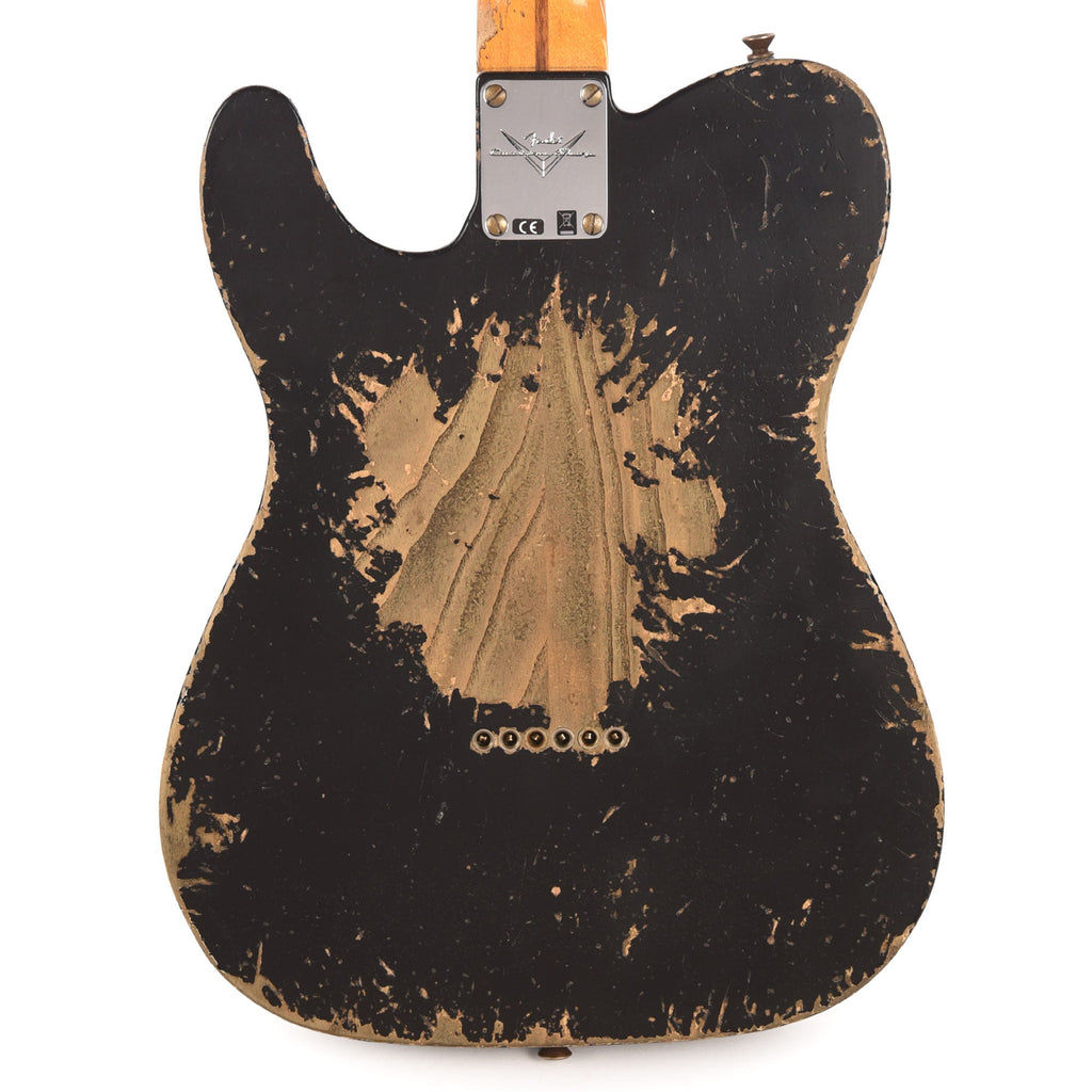 Fender Custom Shop Special Edition 1952 Telecaster Super Heavy Relic Aged Black - View 3 | MusicMarket