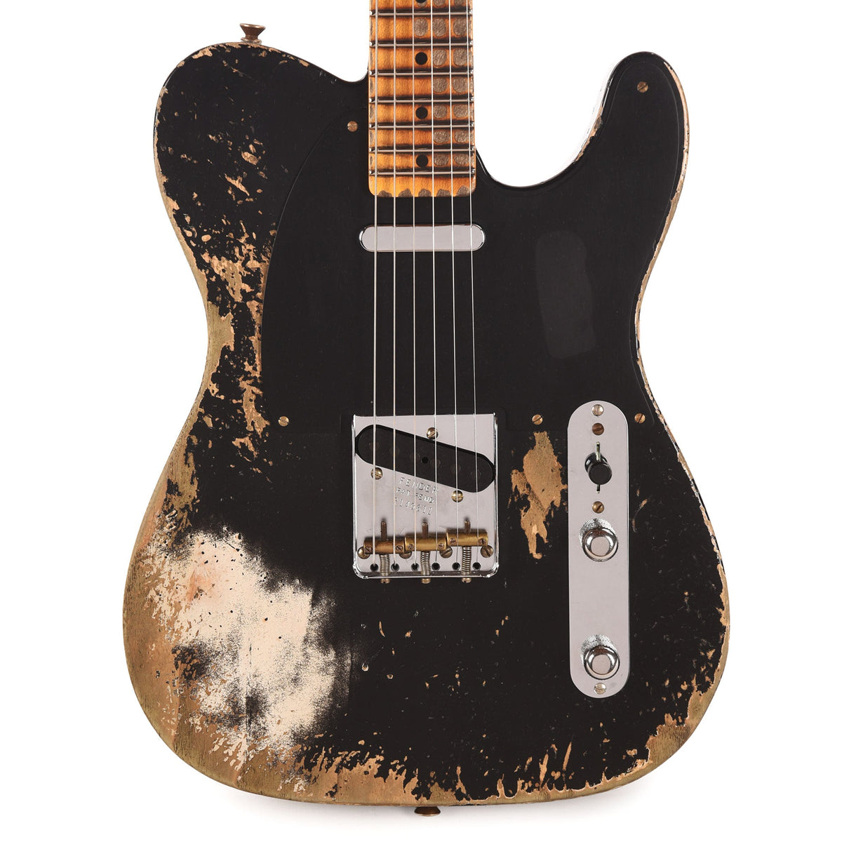 Fender Custom Shop Special Edition 1952 Telecaster Super Heavy Relic Aged Black - View 2 | MusicMarket