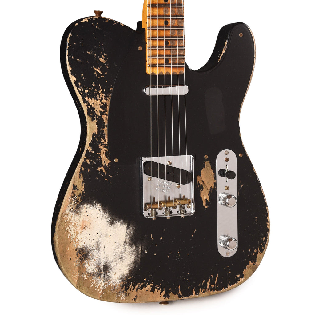 Fender Custom Shop Special Edition 1952 Telecaster Super Heavy Relic Aged Black - MusicMarket