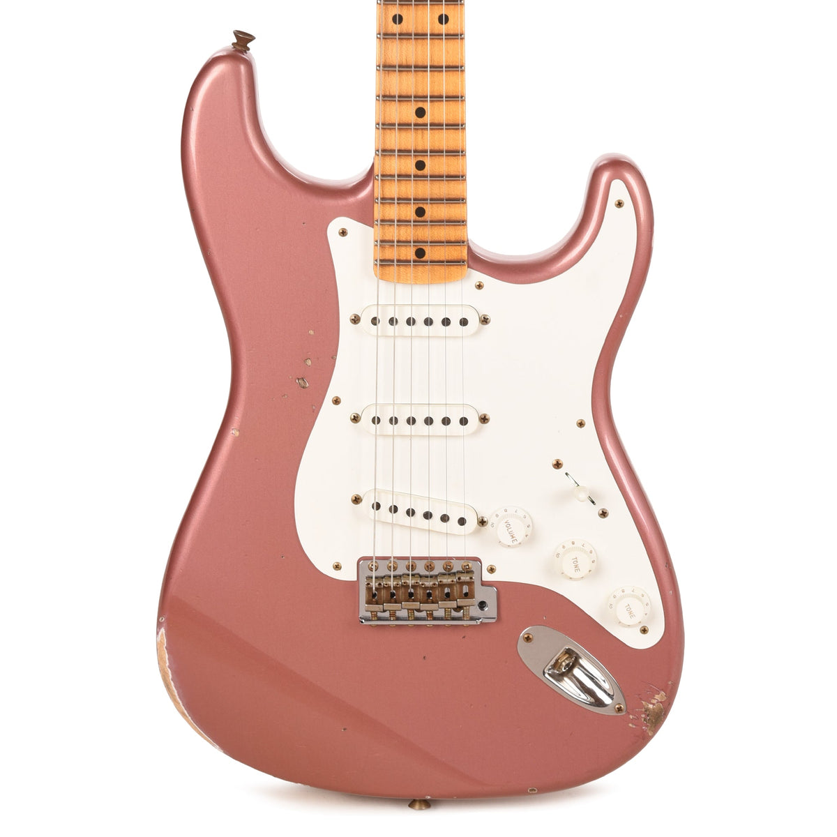 Fender Custom Shop Special Edition 1958 Compound Radius Stratocaster Relic Aged Burgundy Mist Metallic - View 2 |