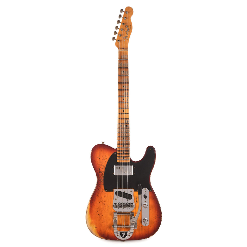 Fender Custom Shop Special Edition Cunife Blackguard Bigsby Telecaster Heavy Relic Aged Cherry Sunburst - View 4 |