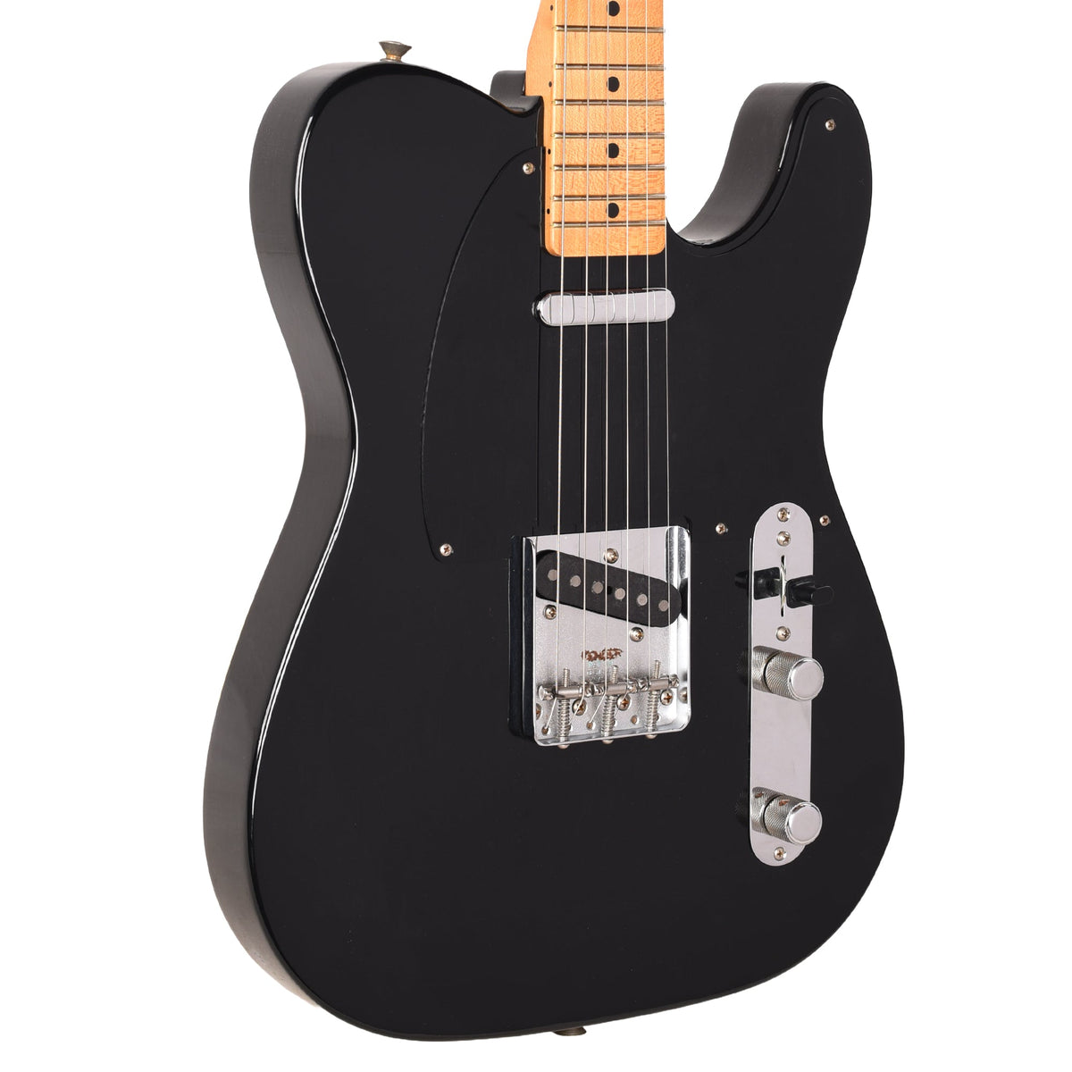 Fender DE Vintera Road Worn '60s Double Esquire Black w/Custom Shop '51 Nocaster Pickups & Hardshell Case - MusicMarket