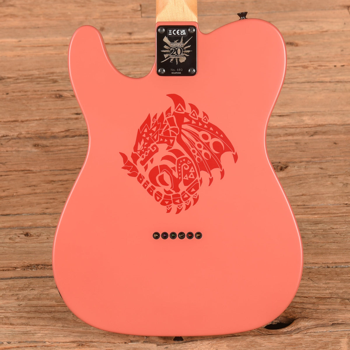 Fender Monster Hunter Rathalos Telecaster Rathalos Red 2025 - View 3 | MusicMarket