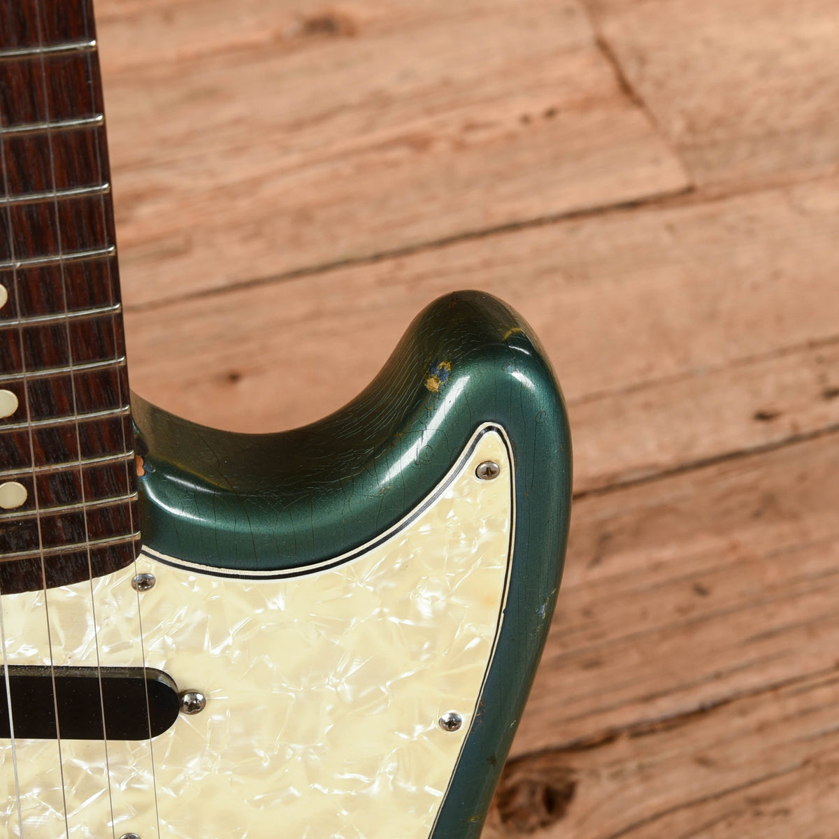 Fender Mustang Competition Burgundy 1973 - View 10 | MusicMarket