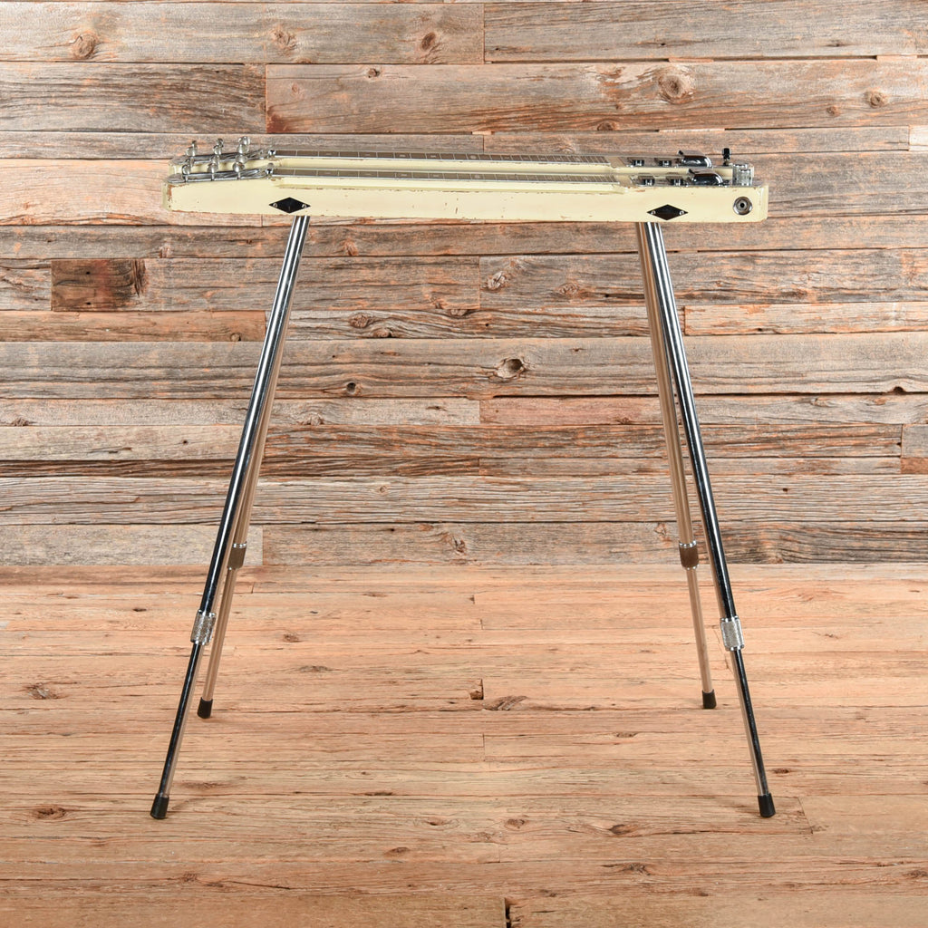 Fender Lap Steel Double Neck White 1958 - Dave Amato of REO Speedwagon - View 2 | MusicMarket
