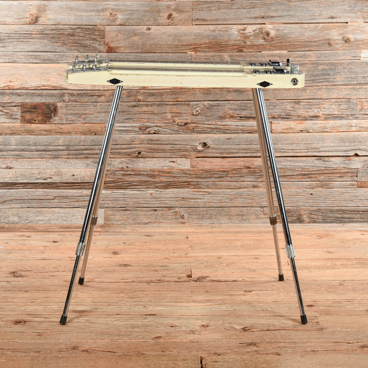 Fender Lap Steel Double Neck White 1958 - Dave Amato of REO Speedwagon - View 2 | MusicMarket