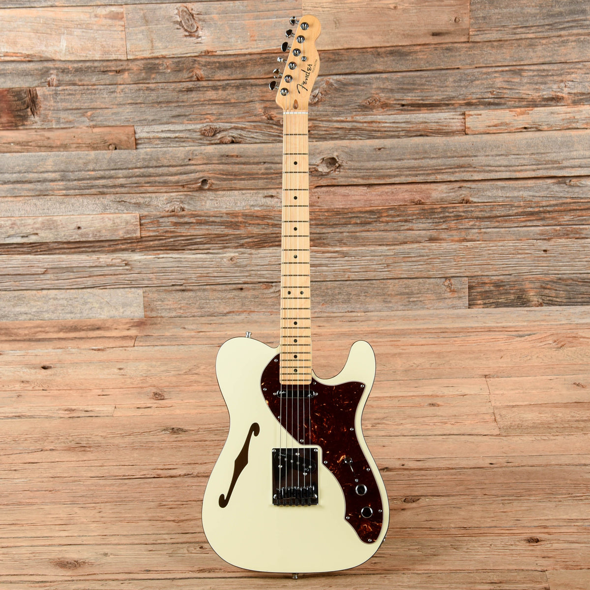 Fender American Deluxe Telecaster Thinline White 2015 - View 4 | MusicMarket