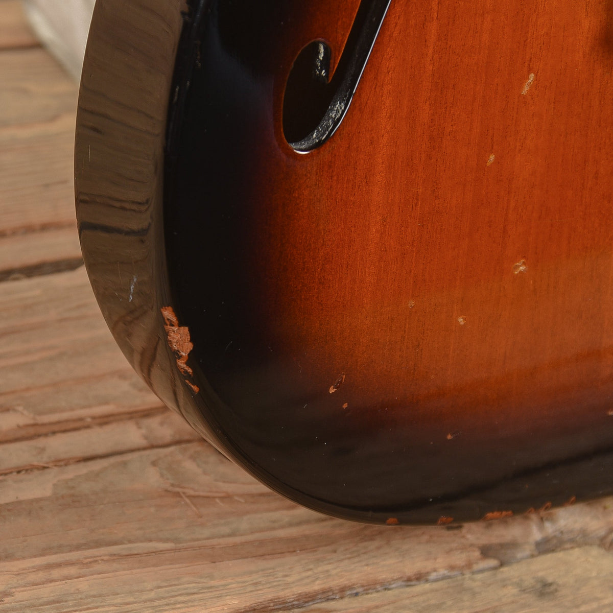 Fender American Vintage '69 Telecaster Thinline Sunburst 2011 - View 10 | MusicMarket