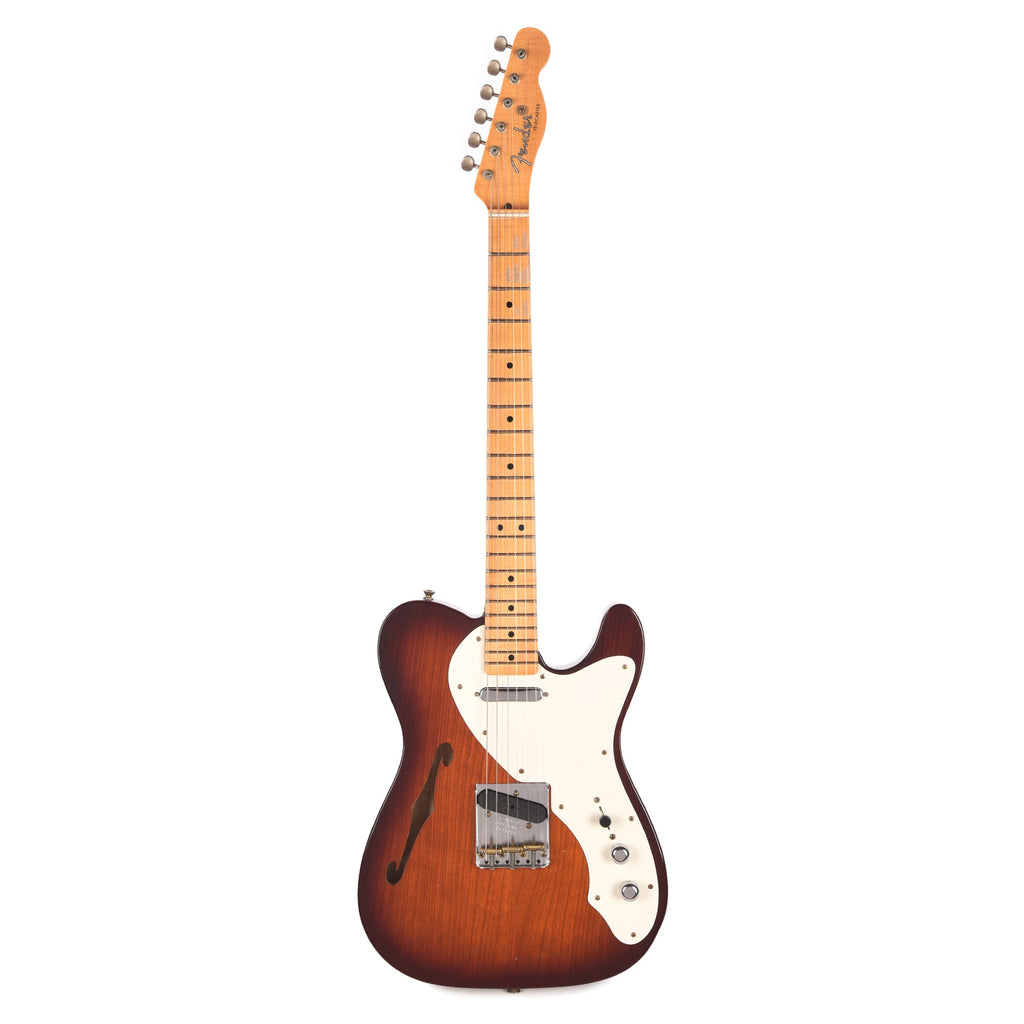 Fender Custom Shop 1950s Telecaster Thinline Journeyman Relic Aged Violin Burst - View 4 | MusicMarket