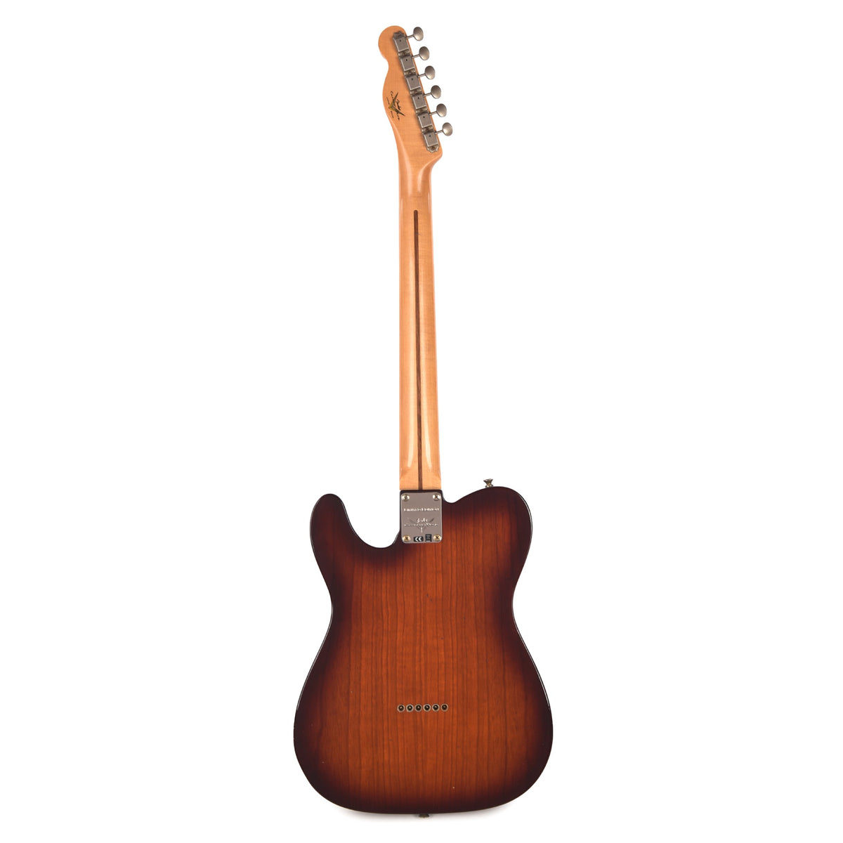 Fender Custom Shop 1950s Telecaster Thinline Journeyman Relic Aged Violin Burst - View 5 | MusicMarket