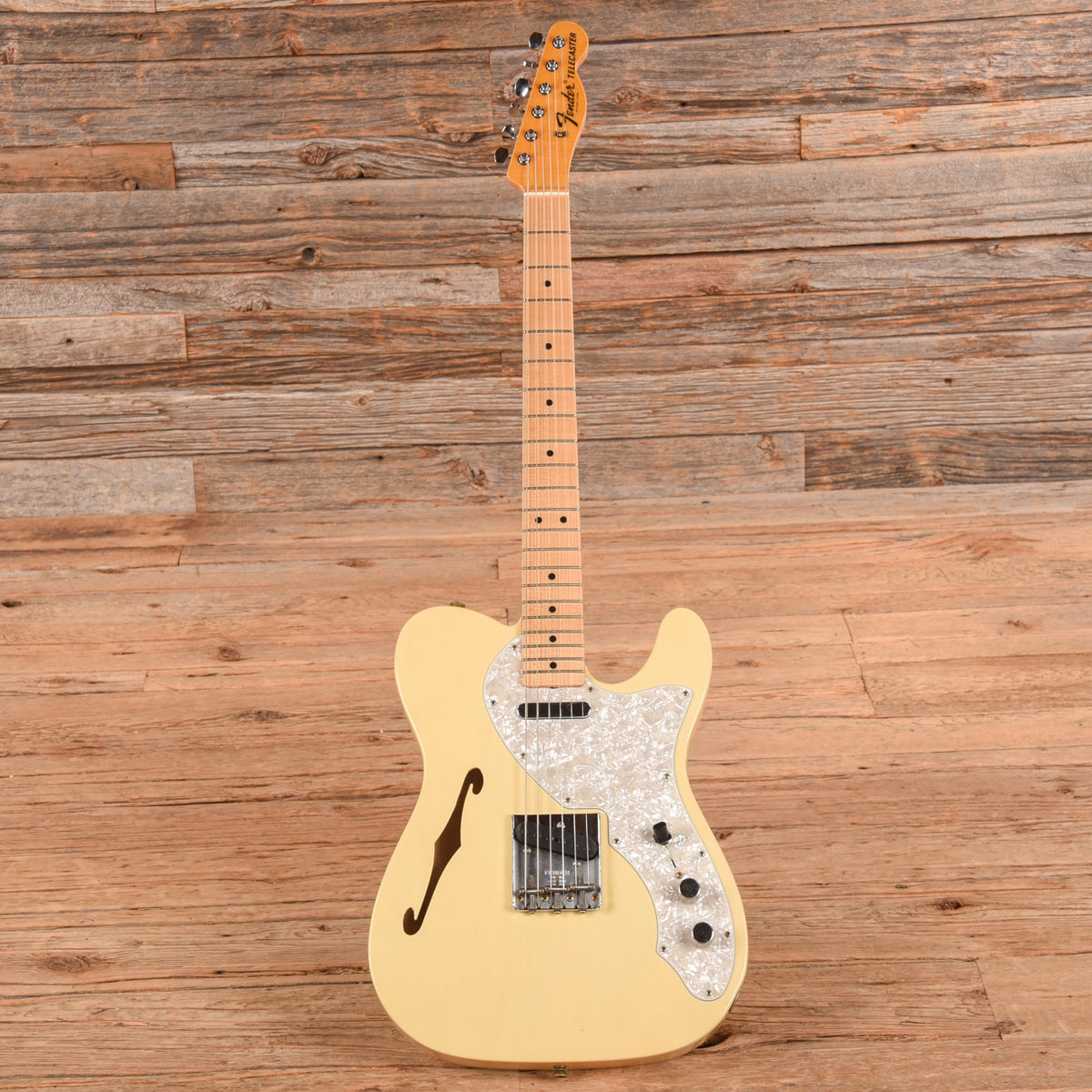 Fender Custom Shop '68 Telecaster Thinline Reissue Journeyman Relic Aged White Blonde 2024 - View 4 | MusicMarket