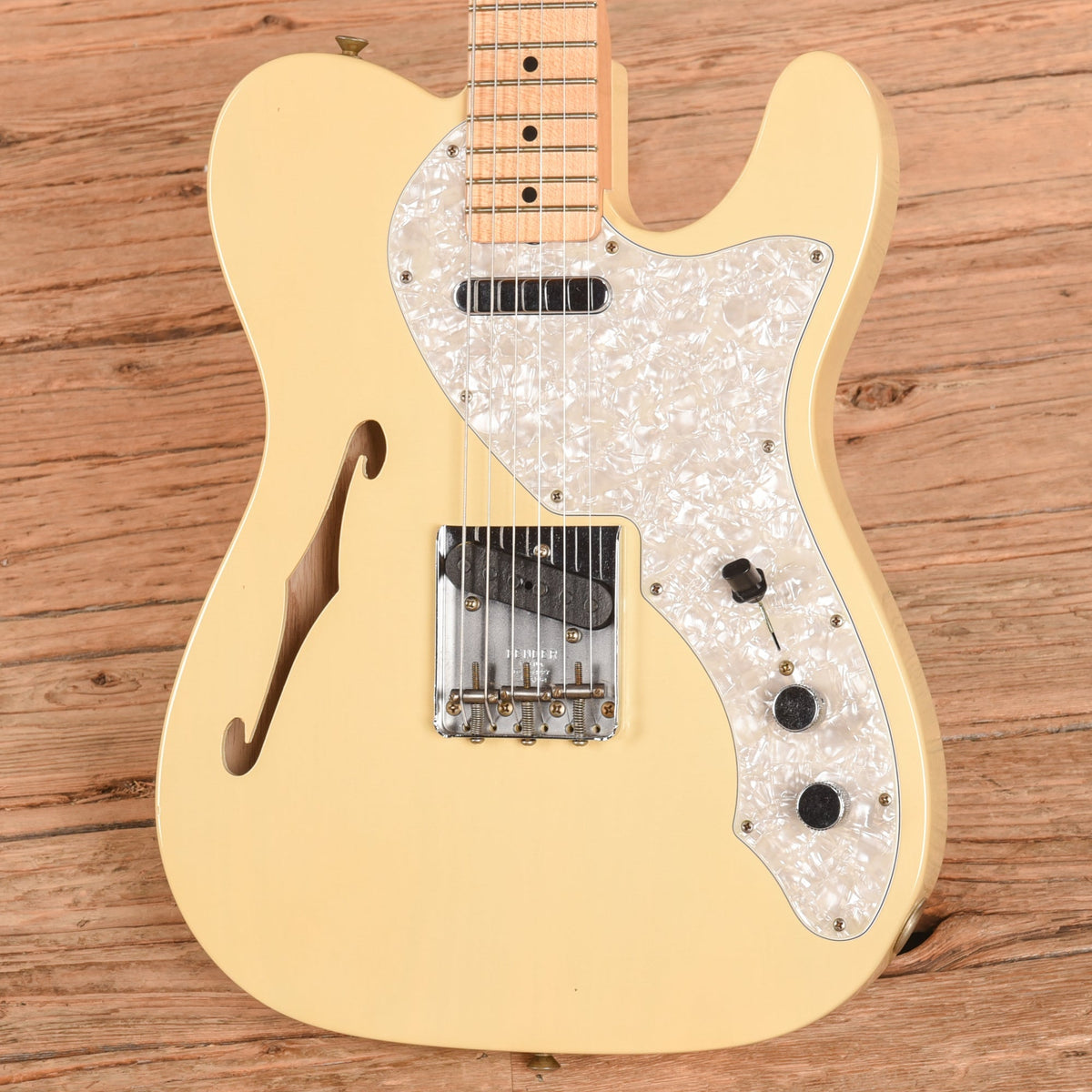 Fender Custom Shop '68 Telecaster Thinline Reissue Journeyman Relic Aged White Blonde 2024 - View 2 | MusicMarket