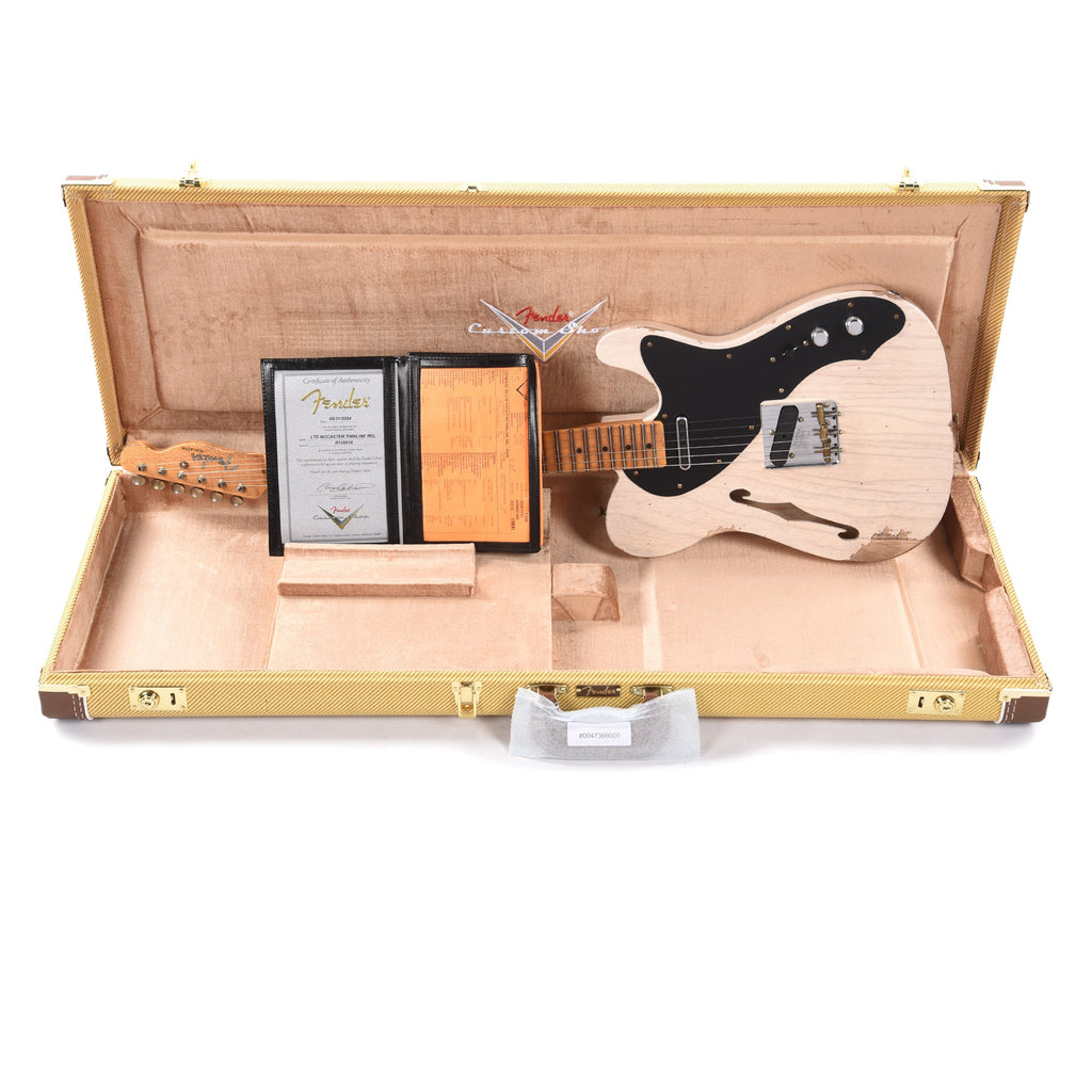 Fender Custom Shop LTD Nocaster Thinline Relic Aged White Blonde - View 9 | MusicMarket