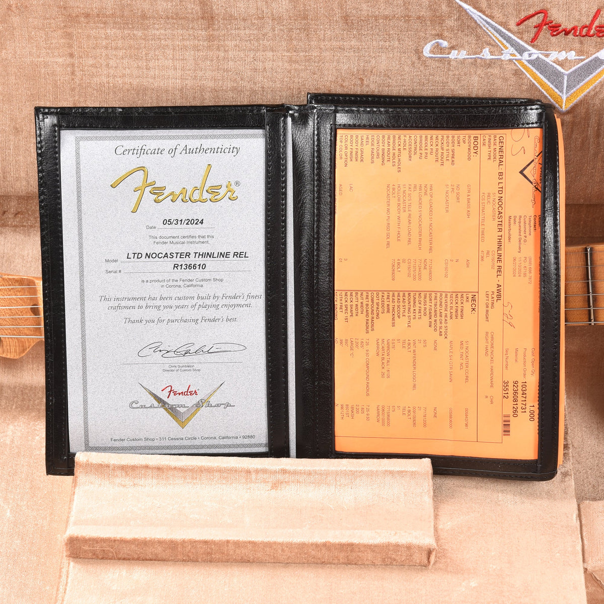 Fender Custom Shop LTD Nocaster Thinline Relic Aged White Blonde - View 10 | MusicMarket