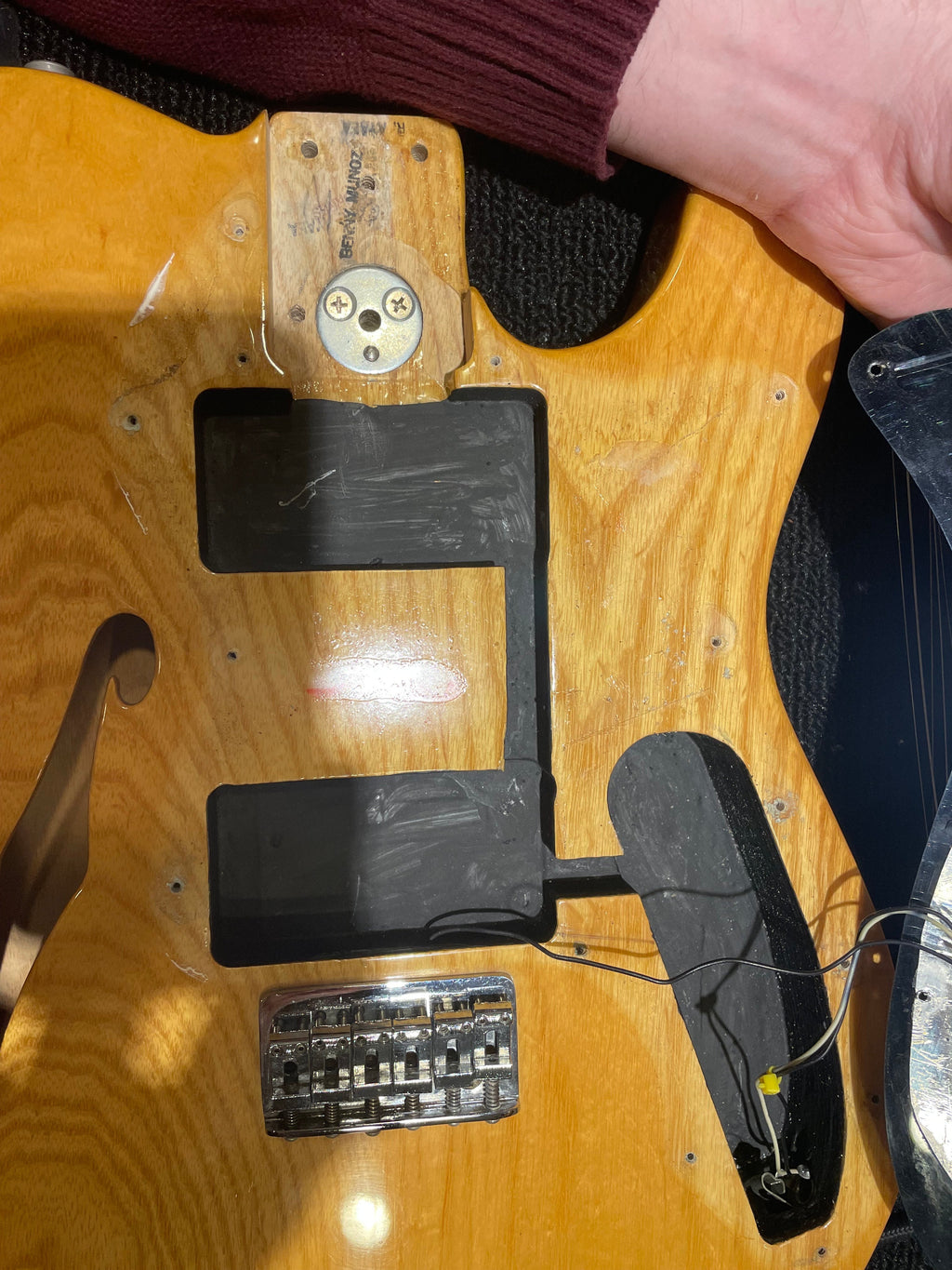 Fender Telecaster Thinline Natural 1972 - View 11 | MusicMarket