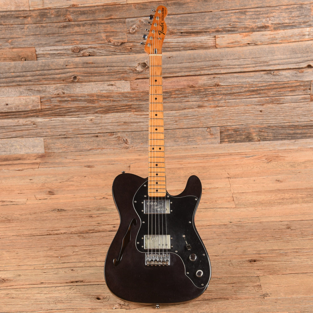 Fender Telecaster Thinline Transparent Black Refin 1972 - View 4 | MusicMarket