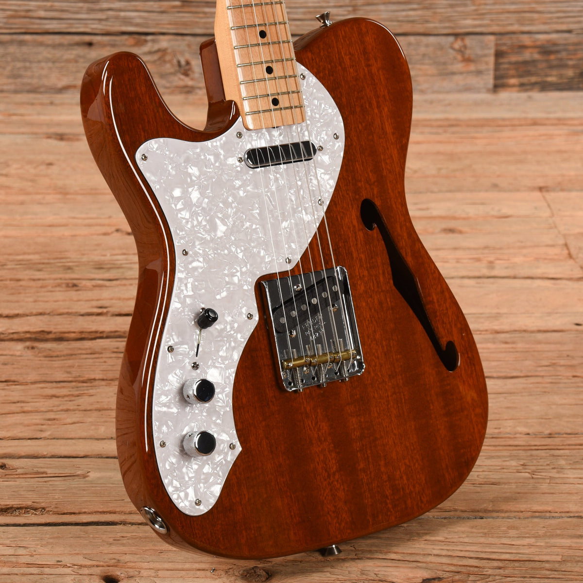 Fender TN70 Thinline Telecaster Natural 2004 LEFTY - View 2 | MusicMarket