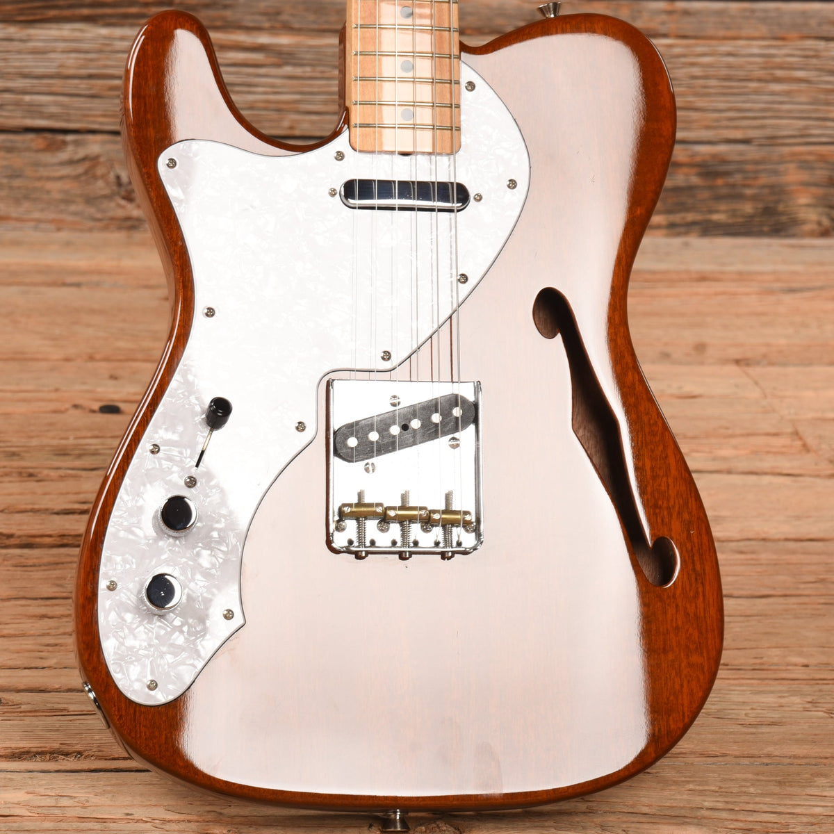 Fender TN70 Thinline Telecaster Natural 2004 LEFTY - View 8 | MusicMarket