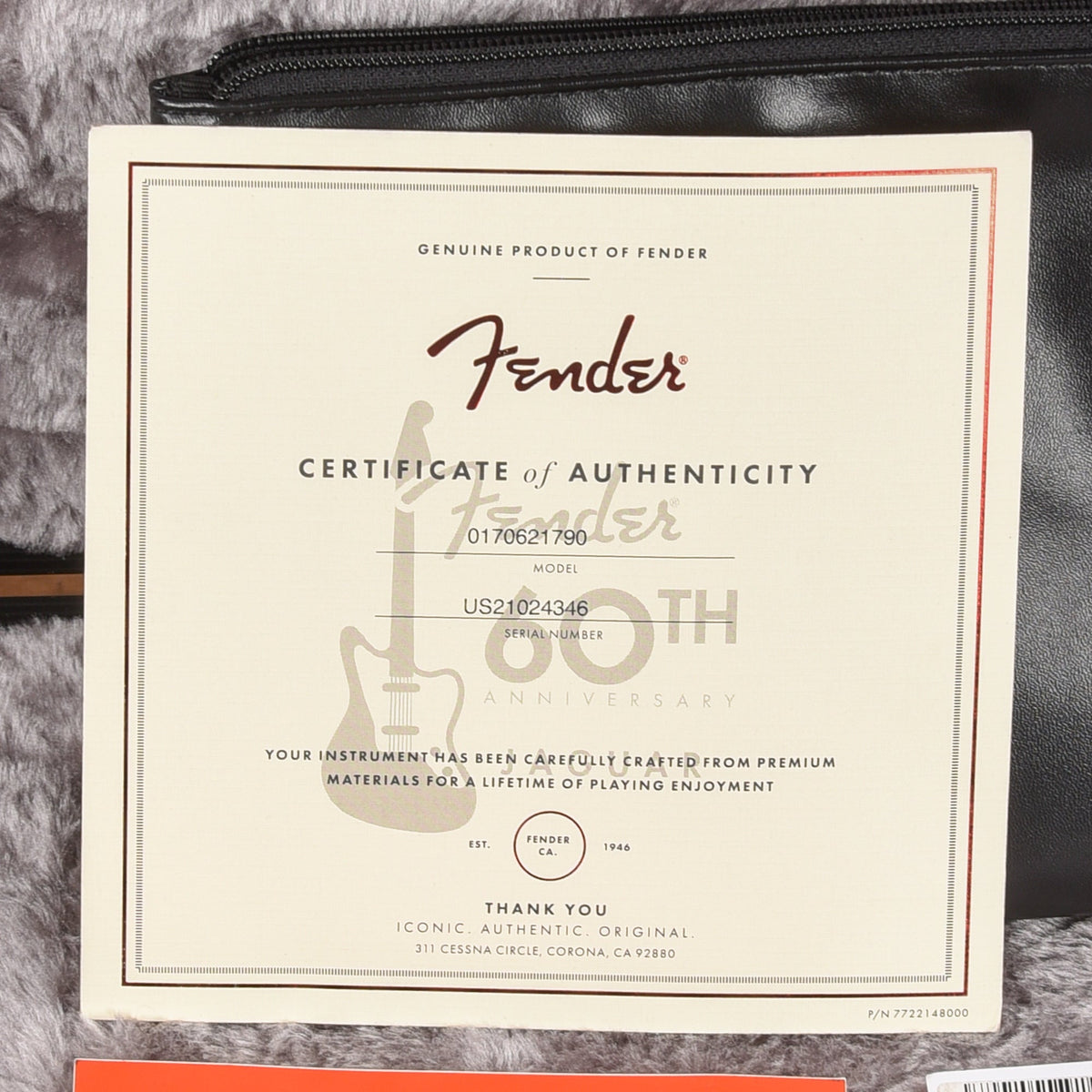 Fender 60th Anniversary Ultra Luxe Jaguar Texas Tea 2022 - View 10 | MusicMarket