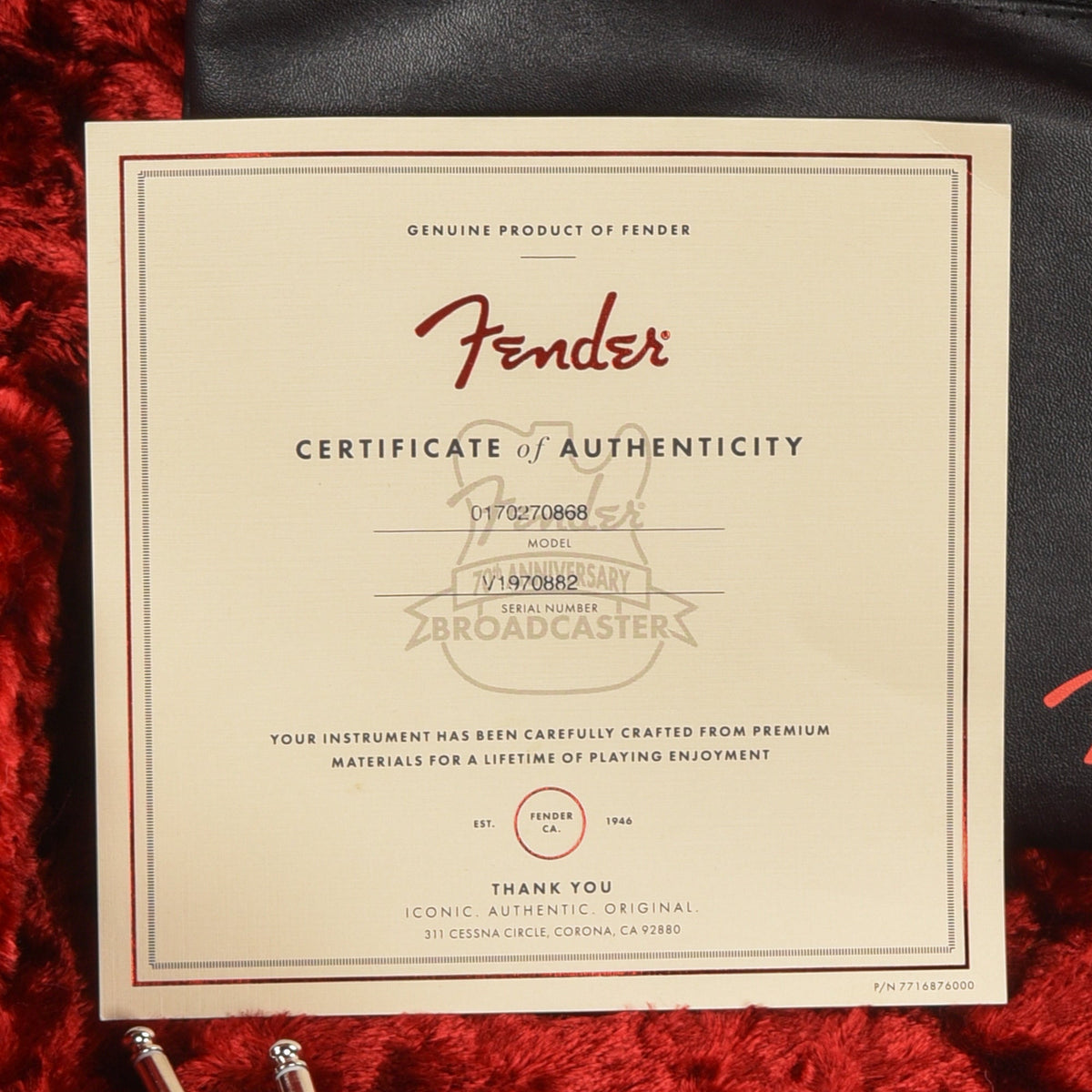 Fender 70th Anniversary Broadcaster Blonde - Dave Amato of REO Speedwagon - View 10 | MusicMarket