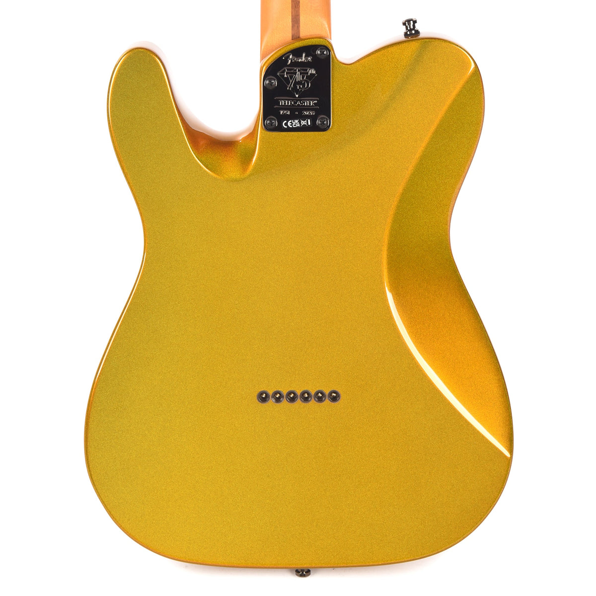 Fender 75th Anniversary American Ultra II Telecaster Ebony Fingerboard Liquid Gold - View 3 | MusicMarket