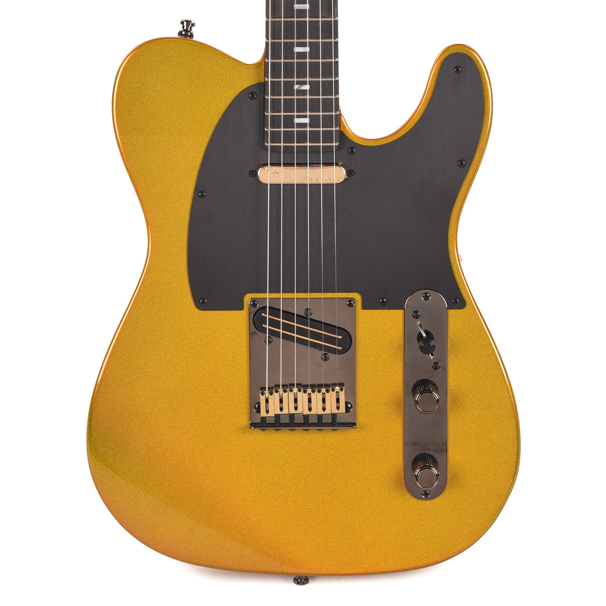Fender 75th Anniversary American Ultra II Telecaster Ebony Fingerboard Liquid Gold - View 2 | MusicMarket