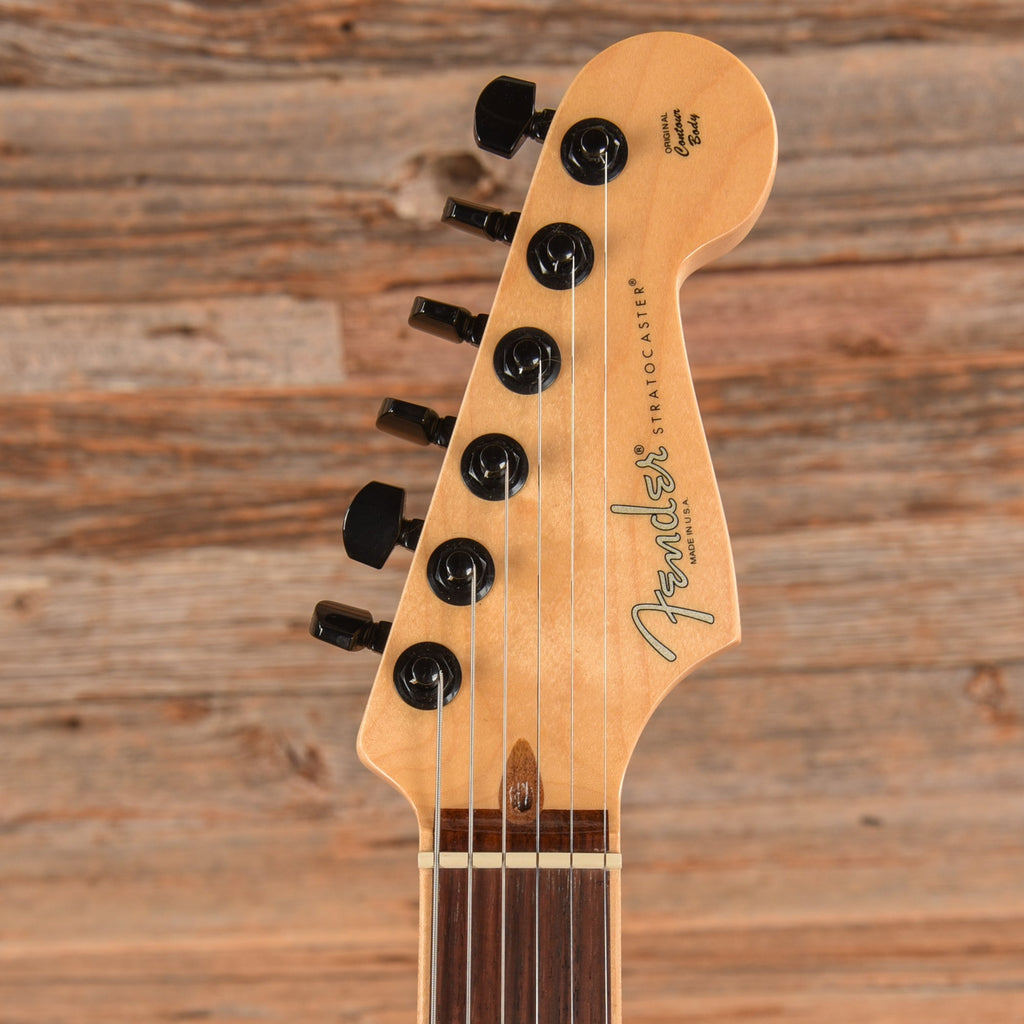 Fender American Channel Bound Stratocaster Neck with American Deluxe Body Aged Cherry Sunburst - View 6 | MusicMarket