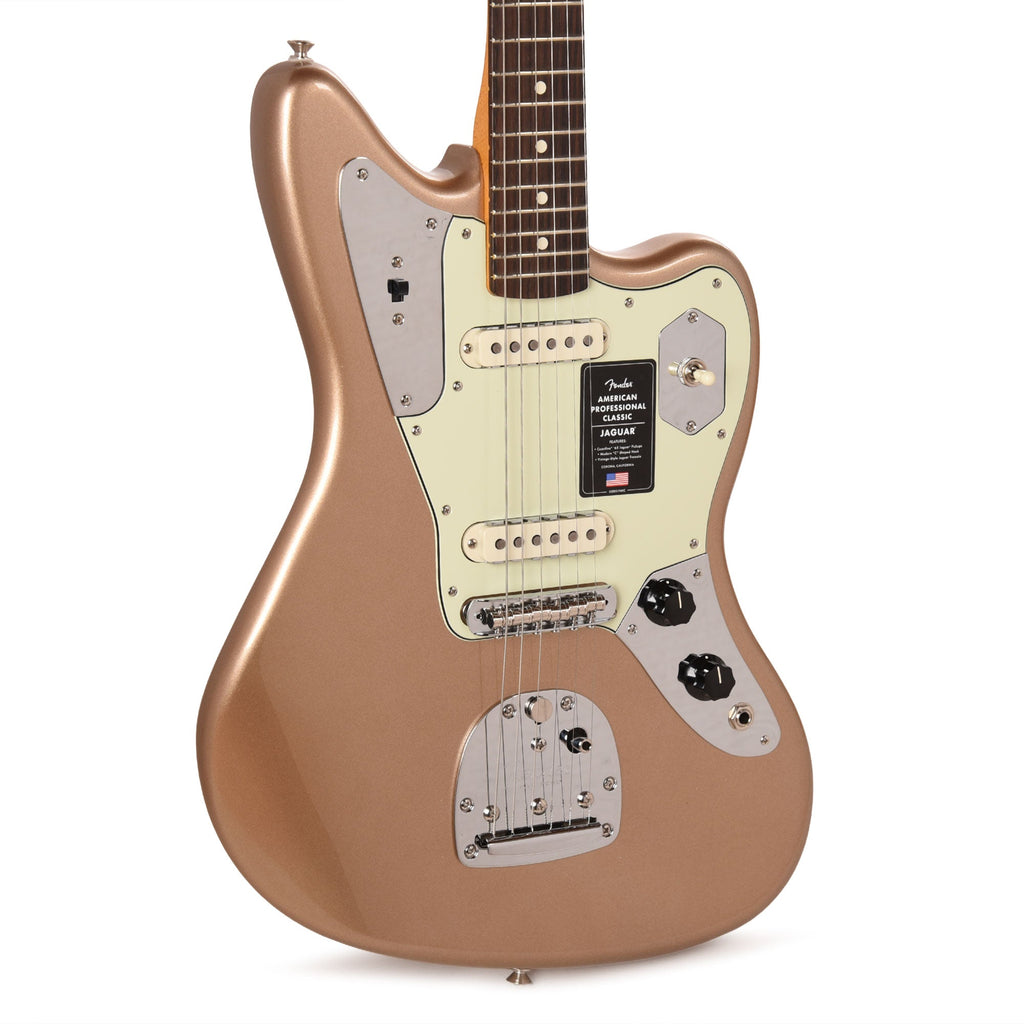 Fender American Professional Classic Jaguar Faded Firemist Gold - MusicMarket