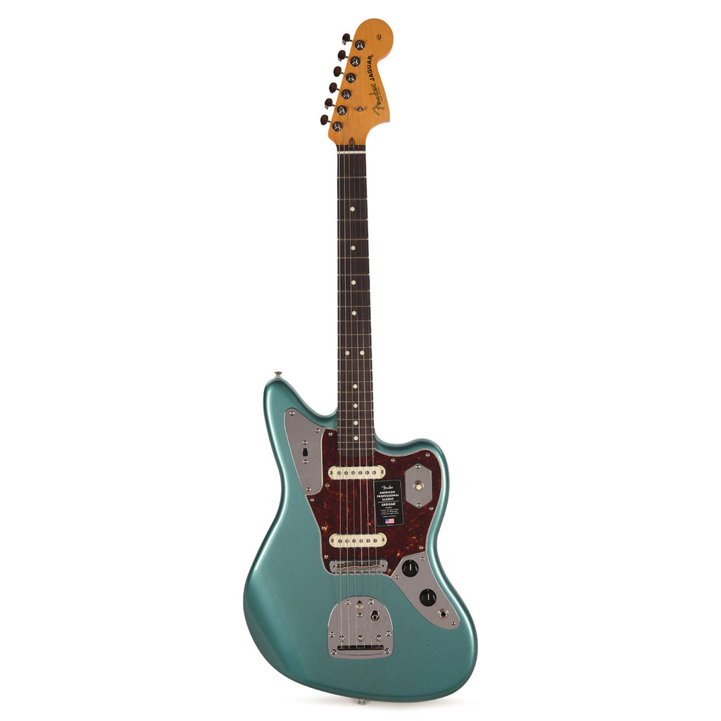 Fender American Professional Classic Jaguar Faded Sherwood Green Metallic - View 4 | MusicMarket