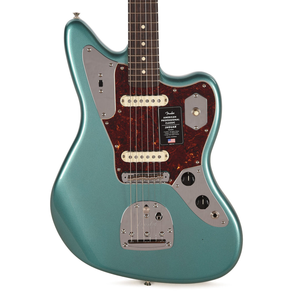 Fender American Professional Classic Jaguar Faded Sherwood Green Metallic - View 2 | MusicMarket