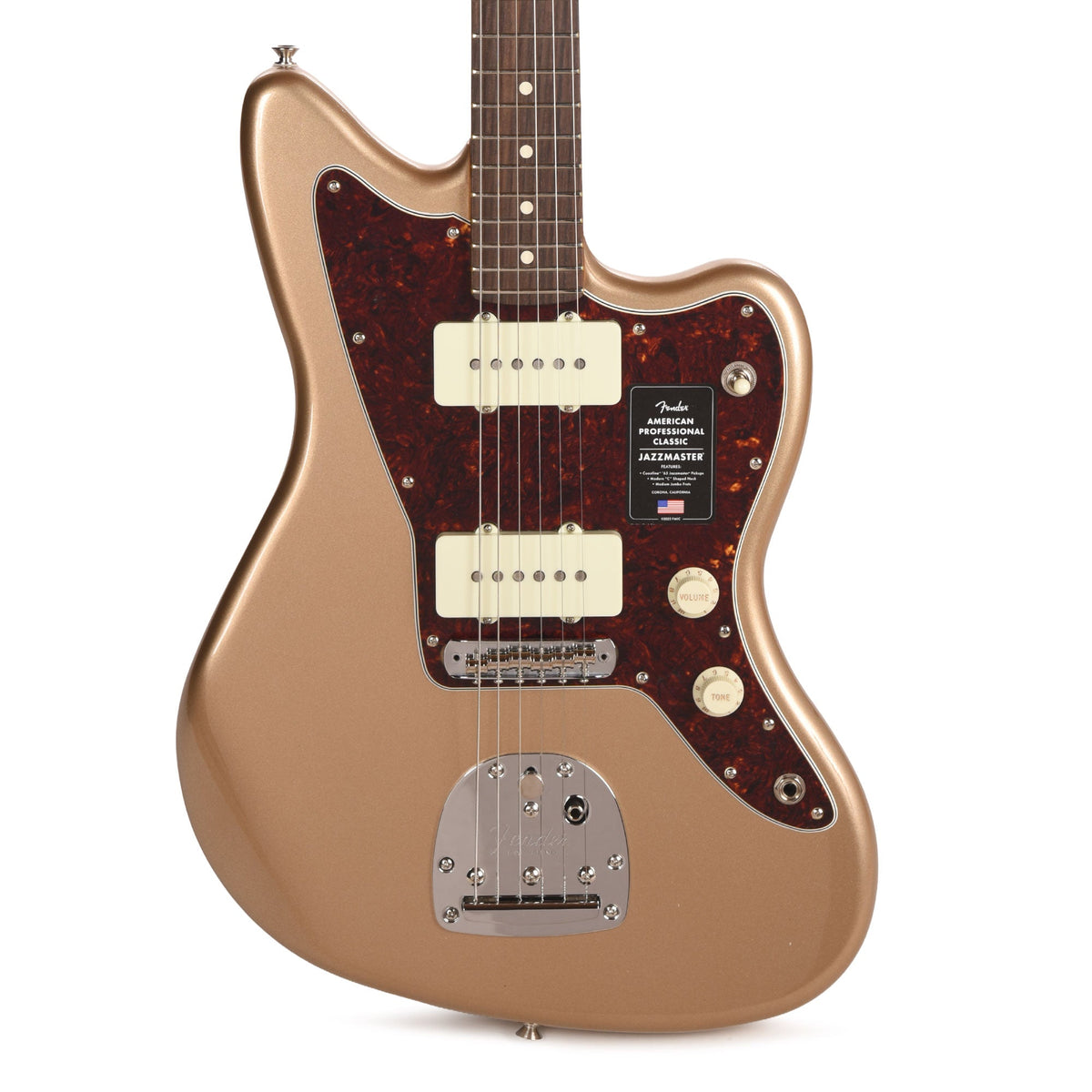 Fender American Professional Classic Jazzmaster Faded Firemist Gold - View 2 | MusicMarket