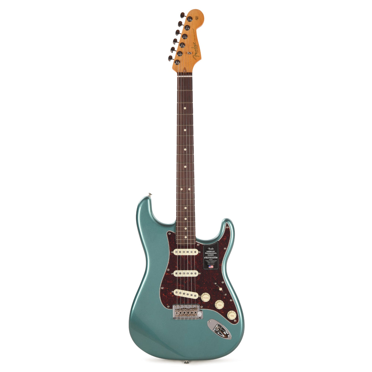 Fender American Professional Classic Stratocaster Faded Sherwood Green Metallic - View 4 | MusicMarket