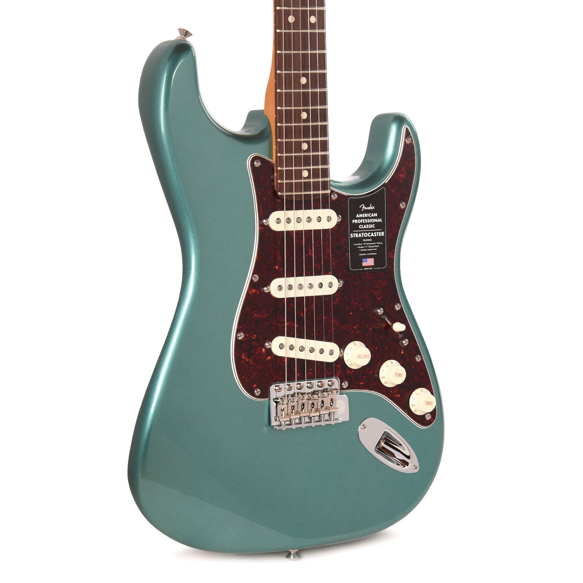 Fender American Professional Classic Stratocaster Faded Sherwood Green Metallic - MusicMarket