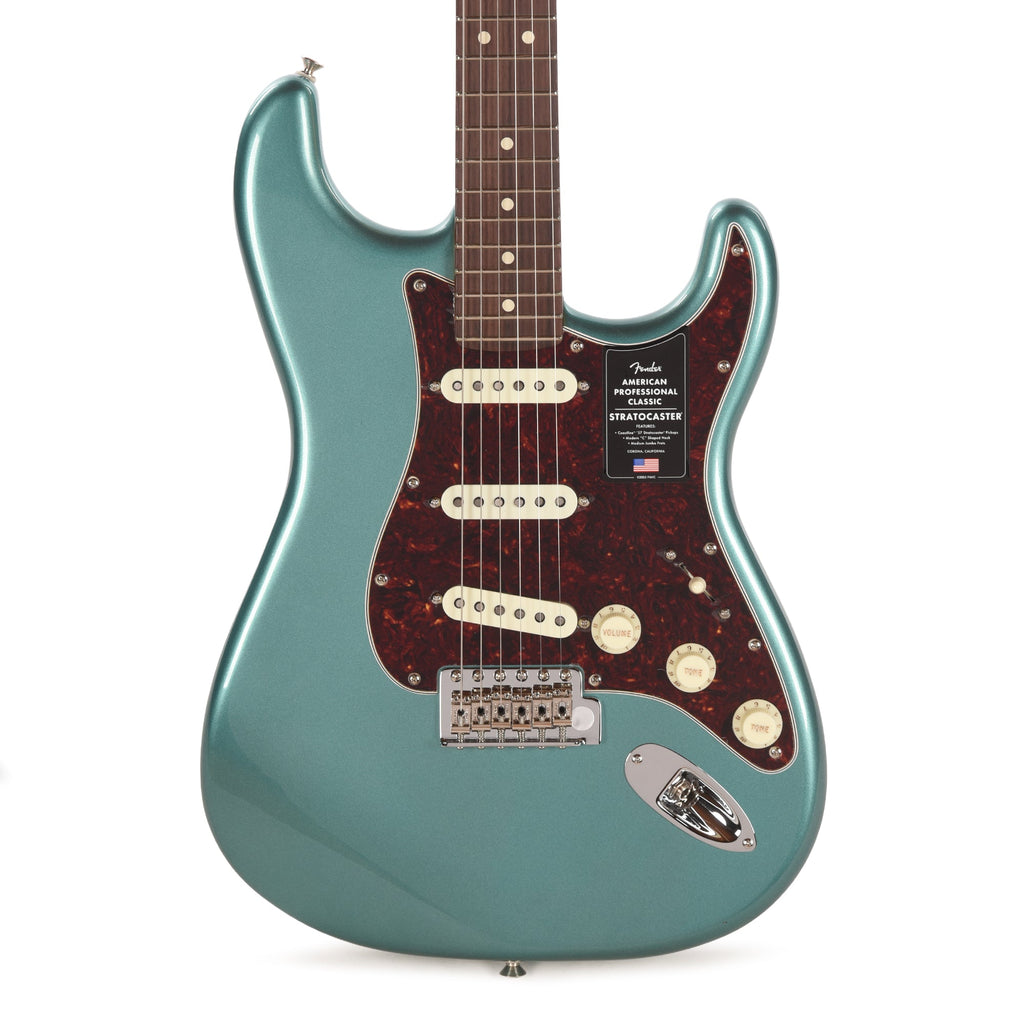 Fender American Professional Classic Stratocaster Faded Sherwood Green Metallic - View 2 | MusicMarket